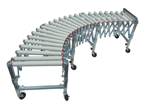 樹脂ユニバーサル　伸縮コンベヤ